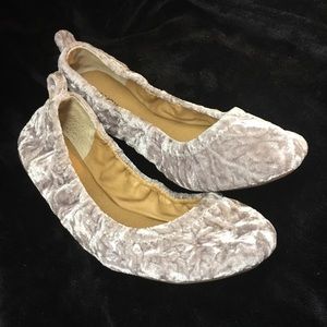 Lucky Brand Crushed Velvet Ballet Flats